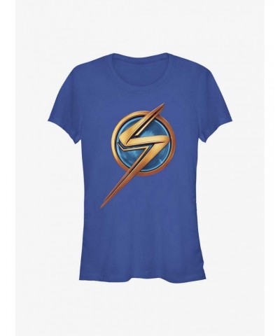 Marvel Ms. Marvel Logo Icon Girls T-Shirt $6.37 T-Shirts