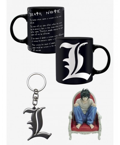 Death Note L Figure, Mug & Keychain Bundle $17.99 Plush Bundles