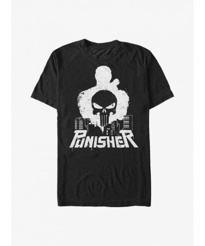 Marvel Punisher City Runner Poster Big & Tall T-Shirt $11.00 T-Shirts