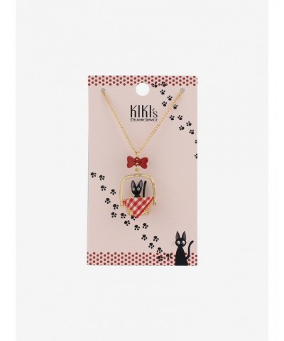 Studio Ghibli Kiki's Delivery Service Jiji Basket Necklace $4.39 Necklaces