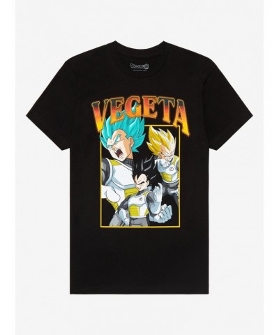 Dragon Ball Super Vegeta Collage T-Shirt $11.47 T-Shirts