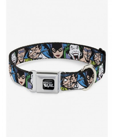 DC Comics Justice League Villains Close Up Seatbelt Buckle Dog Collar $7.97 Pet Collars