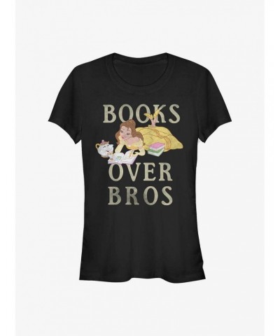 Disney Beauty Beast Books Over Bros Girls T-Shirt $9.21 T-Shirts