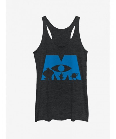 Monsters Inc. Logo Silhouette Girls Tanks $6.42 Tanks