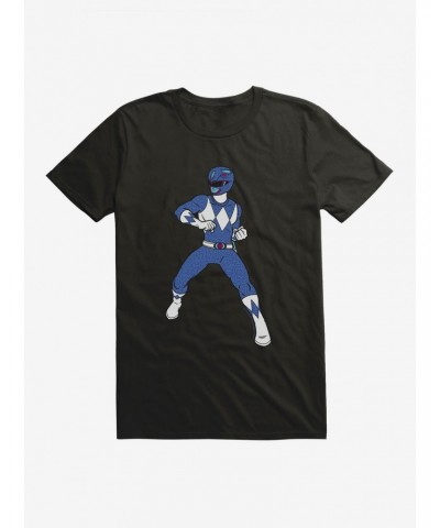 Mighty Morphin Power Rangers Blue Ranger Defense Move T-Shirt $6.88 T-Shirts