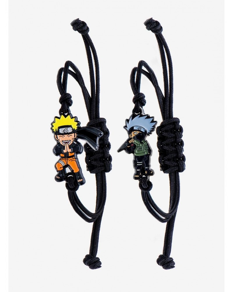 Naruto Shippuden Kakashi & Naruto Best Friend Cord Bracelet Set $3.74 Bracelet Set