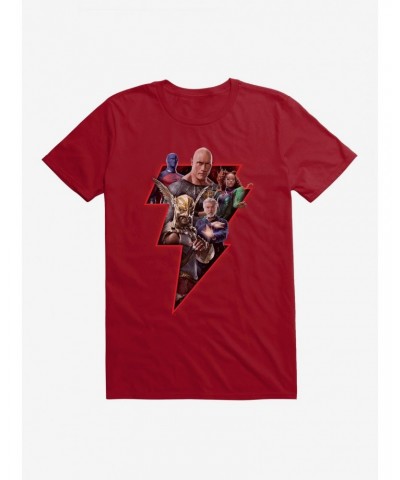 DC Comics Black Adam Justice Society Of America Bolt T-Shirt $5.93 T-Shirts