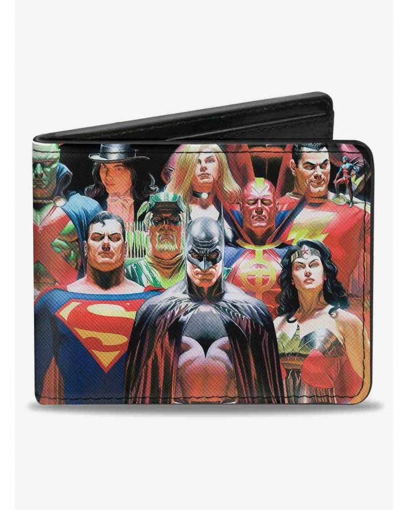 DC Comics Justice League Justice 1 Volume 1 18 Character Cover Pose Bifold Wallet $7.11 Wallets