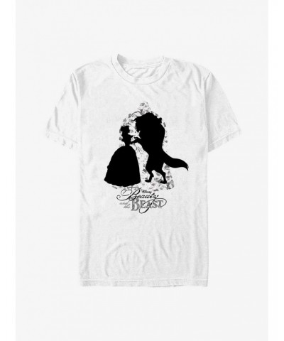Disney Beauty And The Beast Rose Sillhouette T-Shirt $8.60 T-Shirts