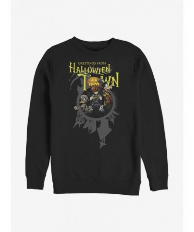 Disney Kingdom Hearts Greetings Halloween Town Crew Sweatshirt $10.33 Sweatshirts