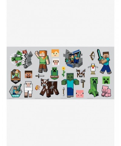 Minecraft Characters Peel & Stick Wall Decals $7.75 Decals