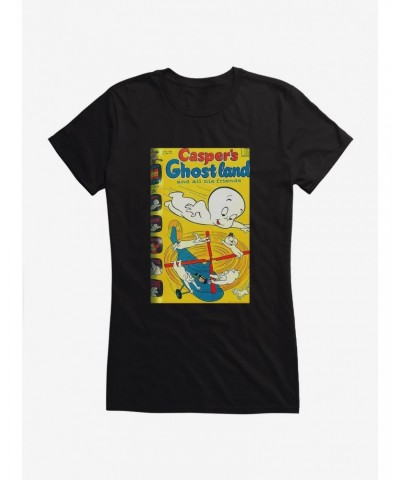 Casper The Friendly Ghost Helicopter Girls T-Shirt $9.71 T-Shirts