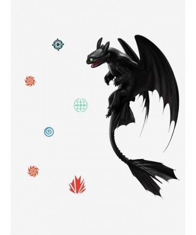 How To Train Your Dragon: The Hidden World Toothless Peel And Stick Giant Wall Decals $9.55 Decals