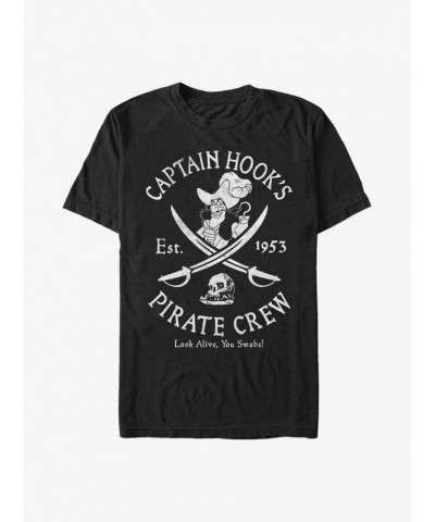 Disney Tinker Bell Captain Hook's Salty Crew Extra Soft T-Shirt $6.41 T-Shirts
