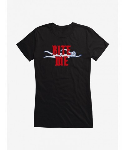 Jaws Bite Me Girls T-Shirt $6.18 T-Shirts