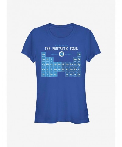 Marvel Fantastic Four Periodic FF Girls T-Shirt $9.16 T-Shirts