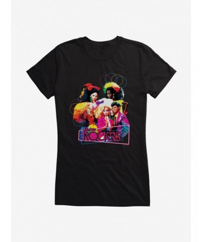 Barbie And The Rockers Neon Glam Girls T-Shirt $6.77 T-Shirts