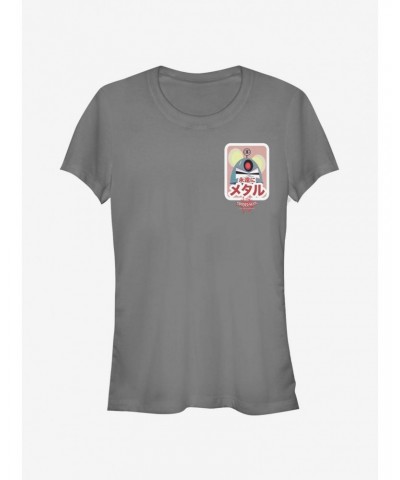 Marvel Spider-Man: Into The Spider-Verse Robot Mouse Sticker Pocket Girls T-Shirt $7.12 T-Shirts